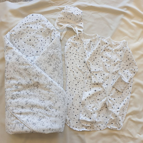 533 Комплект на выписку из роддома Мягкое облачко