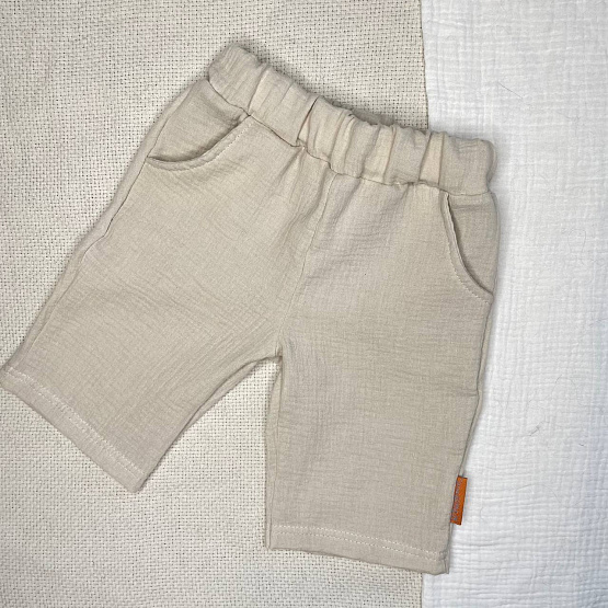 К-506 Костюм муслин, серый. Кофта + шорты