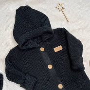 К-505 Черный комбинезон + шапочка