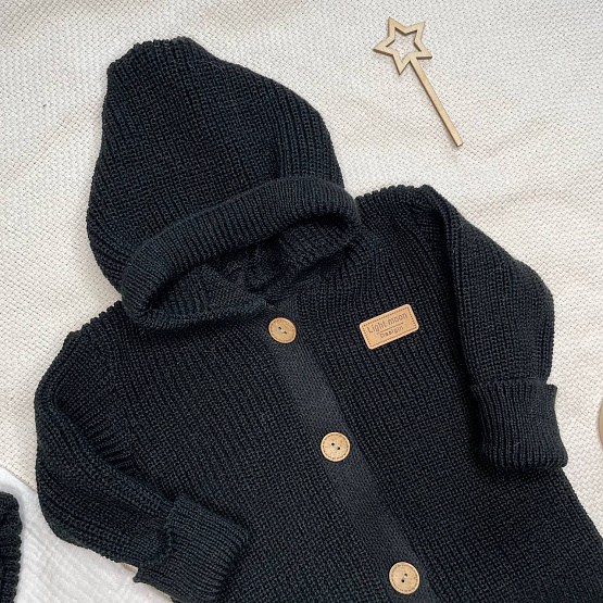 К-505 Черный комбинезон + шапочка