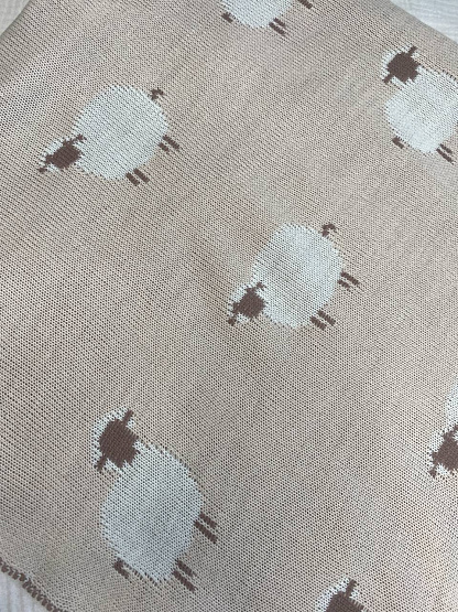 ПВ-40 Плед вязаный Овечки