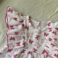 К-510 Костюм из муслина для девочки. Розовый