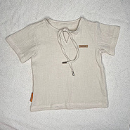 К-506 Костюм муслин, серый. Кофта + шорты