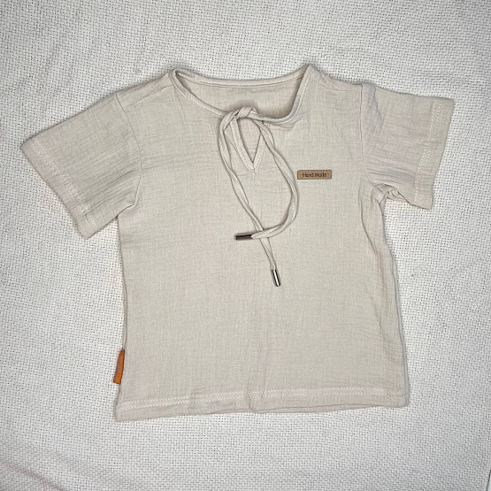 К-506 Костюм муслин, серый. Кофта + шорты