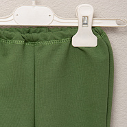 № Т-103, Брюки детские, футер двунитка, зеленый, рост 68
