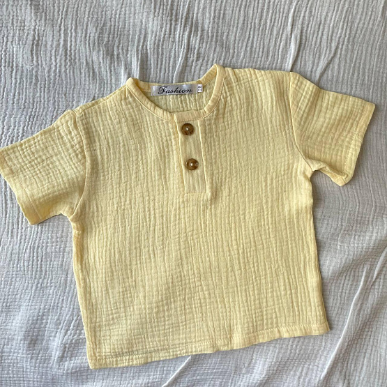 К-508 костюм из муслина однотонный. Желтый