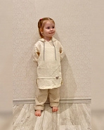 К-337 Туника из муслина. Молочная