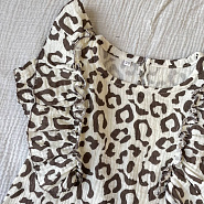 К-511 костюм из муслина «Леопард».  шоколад