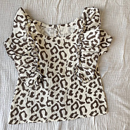 К-511 костюм из муслина «Леопард».  шоколад