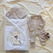 531 Комплект на выписку Мишка сладкоежка